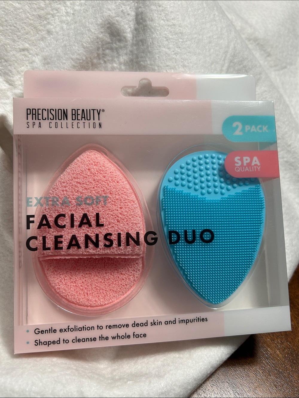 Precision Beauty Extra Soft Facial Cleansing Duo - Pink & Blue